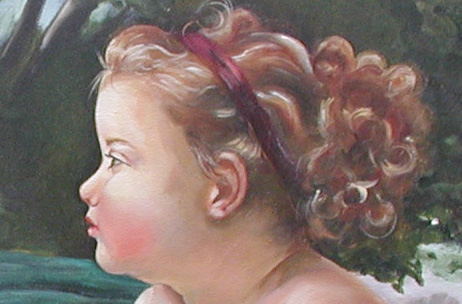 A study of the old master painter William Bouguereaus painting called Temptation.  As a young man, Bouguereau put himself through art school In his spare time, late in the evening, He drew from memory. Bouguereau produced more than seven hundred finished pieces of art. He was willing to assist  young artists who were struggling as he had to pursue his career in the face of financial hardship.  Like many painters of the second half of the 19th century, Bouguereau made a careful study of form and technique and steeped himself in classical sculpture and painting. True to his serious and industrious nature, he worked deliberately and industriously: before beginning a painting he would master the history of his subject and complete numerous sketches.  The tenderness with which he portrayed children and domestic scenes, his technical skill and passion for the classics, and his love of rich color are hallmarks of Bouguereau's exquisite paintings.   1880. I accept and respect all schools of painting which have as their basis the sincere study of nature, the search for the true and the beautiful. As for the mystics, the impressionists, the pointillists, etc., I don't see the way they see. That is my only reason for not liking them. Bouguereau